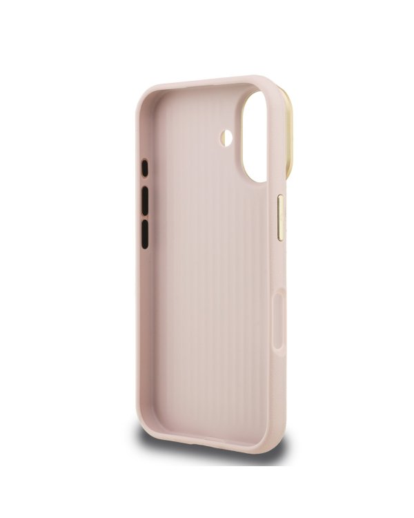 Guess PU Grained 4G Logo Stand Camera Frame Case Чехол для Apple iPhone 16