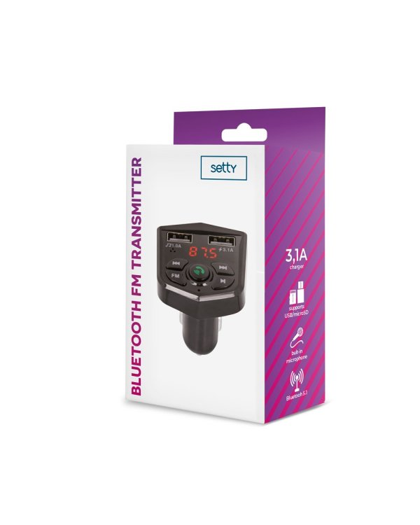 Setty TFM-03 FM-передатчик Автомобильный радиоприемник / MP3 / 2 x USB