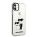 Karl Lagerfeld IML Glitter Karl and Choupette NFT Case Защитный чехол для iPhone 11 / прозрачный