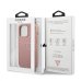 Guess GUHCP13XPSASBPI Saffiano Stripe Back Case Чехол для Apple iPhone 13 Pro Max Rose