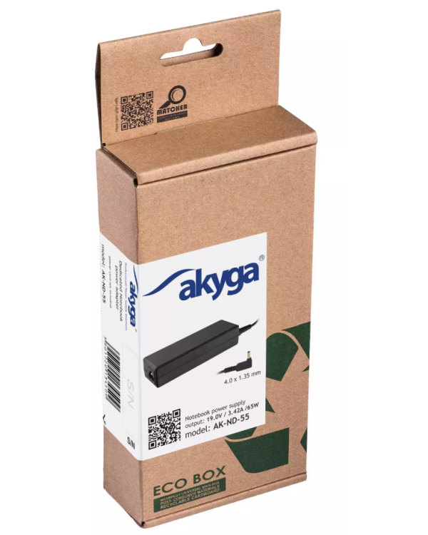 Akyga AK-ND-55 Универсальное зарядное устройство для портативных компьютеров 65W