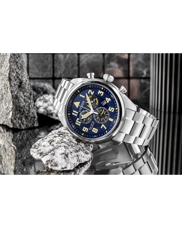 Citizen AT2480‑81L Eco‑Drive Super Titanium Chronograph Мужские Часы