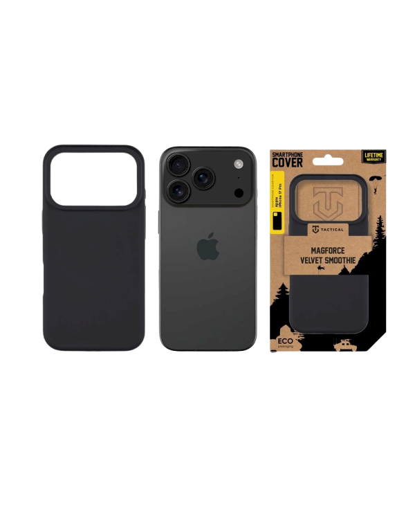Tactical MagForce Velvet Smoothie Cover Защитный чехол для Apple iPhone 17 Pro / асфальт