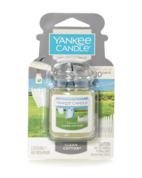 Yankee Candle Car Jar Ultimate Clean Cotton Ароматизатор 24 g