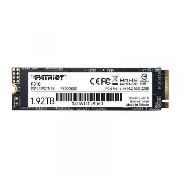 Patriot Memory Patriot P310 Твердый диск SSD 960GB / M.2 2280 / 2100/ 1800 MB/s / 280K/ 250K IOPS