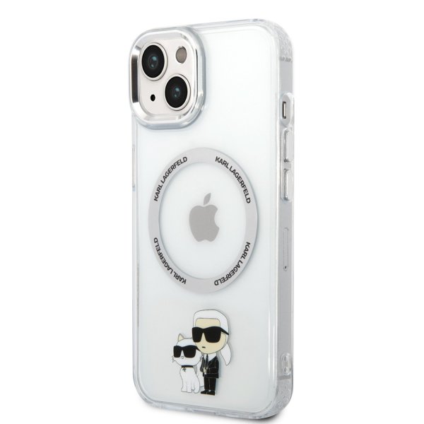 Karl Lagerfeld IML Karl and Choupette MagSafe Case Защитный чехол для iPhone 15 / прозрачный