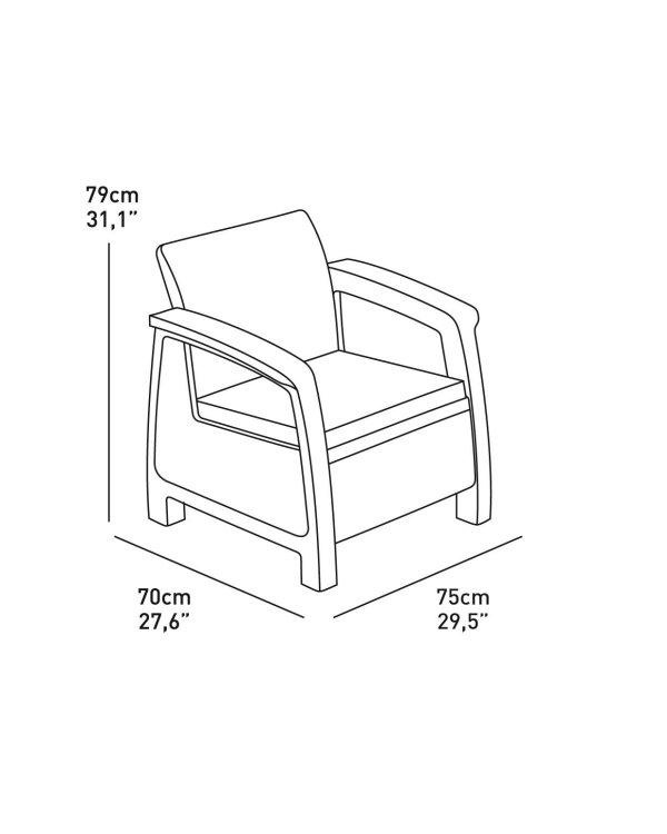 Keter Corfu Садовая мебель