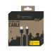 Tactical Smooth Thread USB-A/USB-C Кабель 1m / чёрный