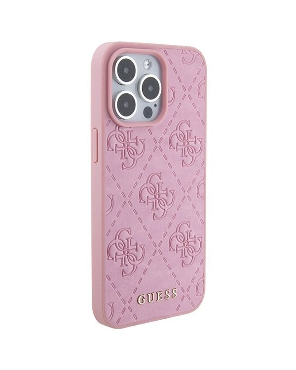 Guess Leather 4G Stamped Back Case Защитный Чехол для Apple iPhone 15 Pro Max