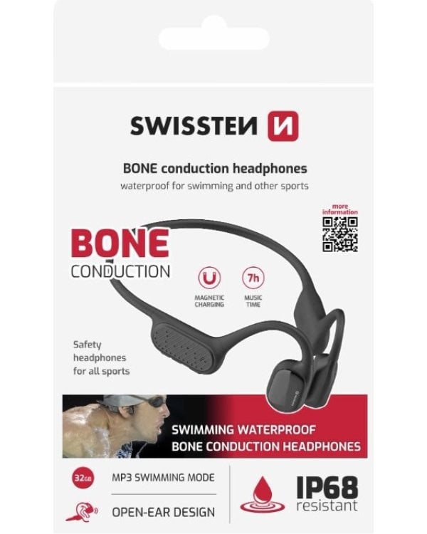 Swissten Bone Conduction для плавания Bluetooth Наушники