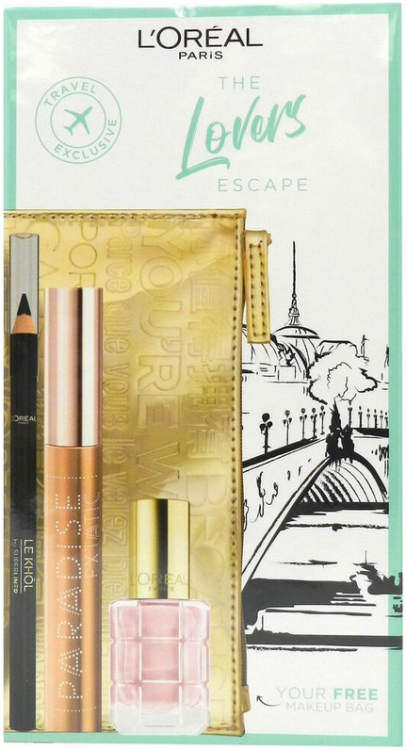 L'Oreal Paris Paradise Extatic Тушь для ресниц 6.4 ml / The Lovers Escape Лак для ногтей 13.5 ml / Le Khol By Superliner Подводка для глаз 101 / 1.2 g