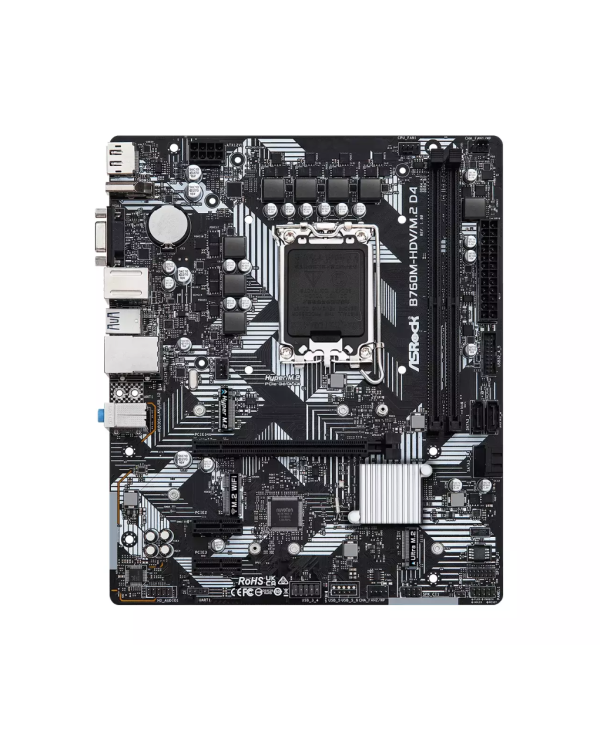 Asrock B760M-HDV M.2 D4 Материнская плата Micro-ATX / Intel B760 / LGA1700 / DDR4 / M.2