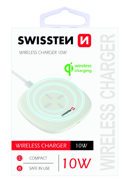 Swissten 10W Беспроводное зарядное устройство с USB-C 1.5m кабелем