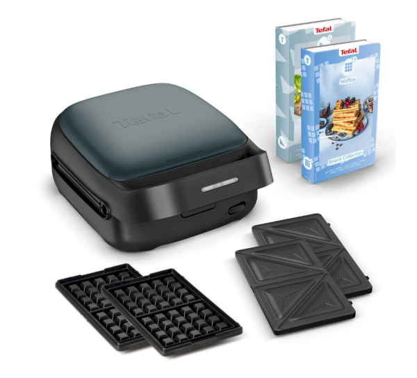 Обложка книги «Tefal Snack Collection SW862BF0 Сэндвич-сковорода – вафельница 700W Black»