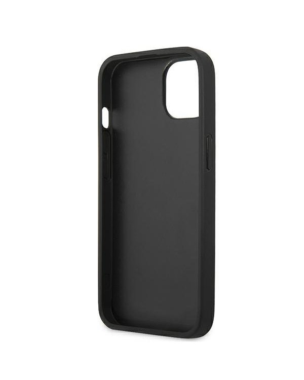 BMW BMHCP13MSLLBK Back Case Кожанный Чехол для телефона Apple iPhone 13 Черный