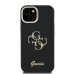 Guess PU Grained 4G Logo Stand Camera Frame Case Защитный чехол для iPhone 13 / чёрный
