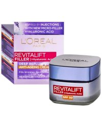 L´Oréal Paris Revitalift Filler Hyaluronic Acid Anti-Wrinkle Крем Для Лица SPF 50 50 ml