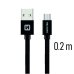 Swissten Textile Quick Charge Универсальный Micro USB Кабель данных 0.2m