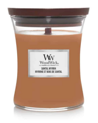 Woodwick Santal Myrrh Ароматическая свеча 85 g