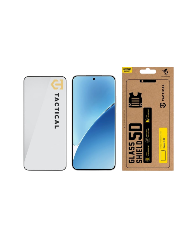 Tactical Glass Shield 5D Защитное стекло для Xiaomi 15 5G / чёрный