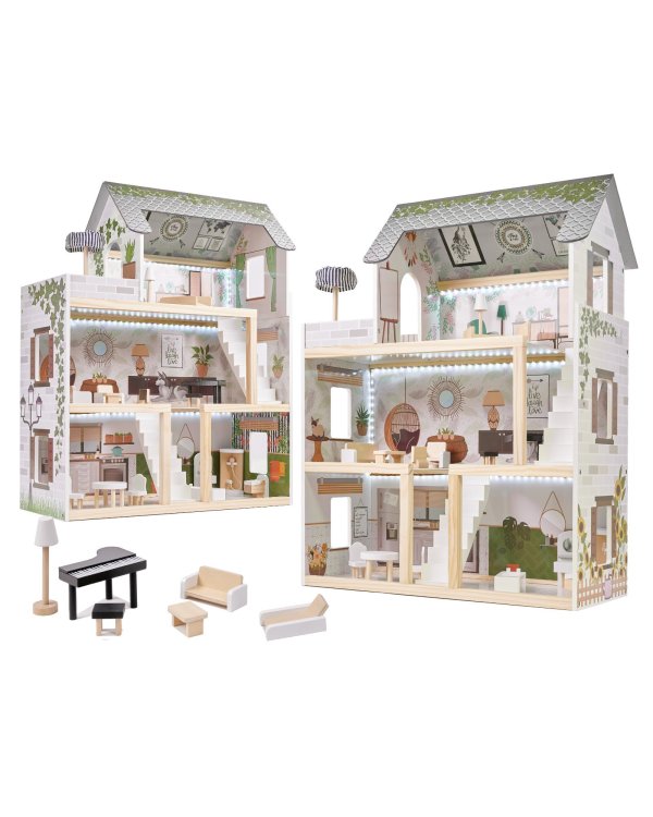 Lulilo Деревянный Кукольный дом Floro Boho 70cm