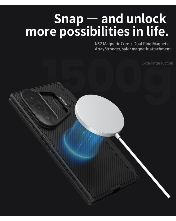 Nillkin CamShield Prop Magnetic Pen Slot (Transparent Lens) Case Чехол для Samsung Galaxy Z Fold 7