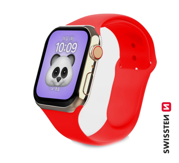 Swissten Cиликоновый Pемешок для Apple Watch 1/2/3/4/5/6 / SE / 42 мм / 44 мм