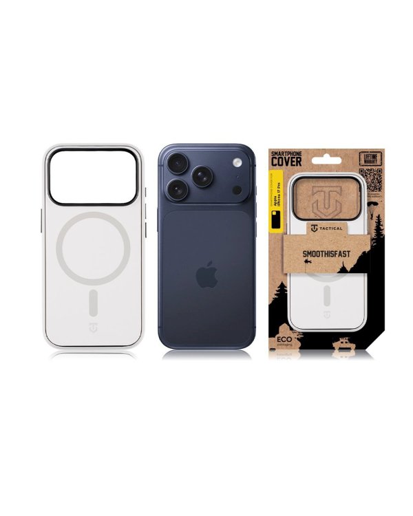 Tactical MagForce SmoothIsFast Cover Защитный чехол для Apple iPhone 17 Pro / меловой