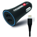 Swissten Автомобильная зарядка 12 - 24V / 1A+ 2.1A + кабель Lightning 1.2m