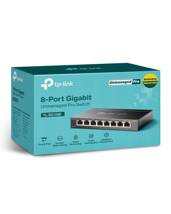 Дополнительное изображение книги «TP-Link TL-SG108E 1Gbit Сетевой коммутатор 8port / 1000Mb/s»