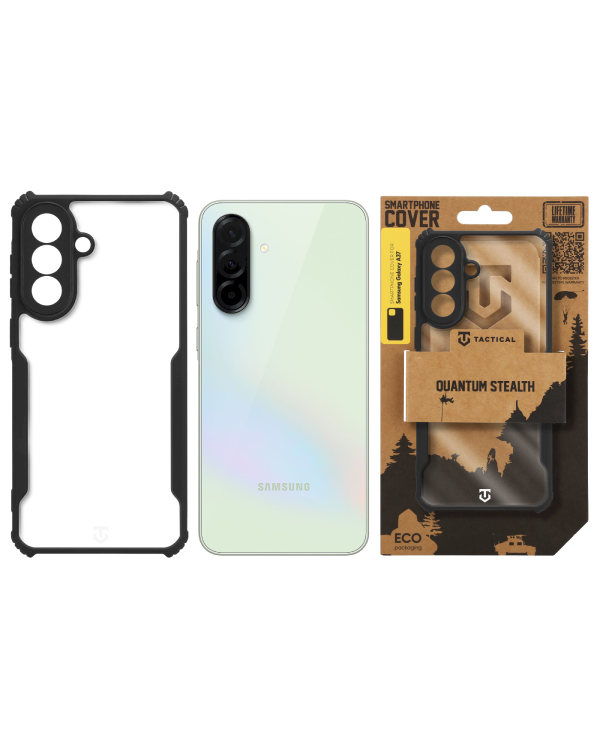 Tactical Quantum Stealth Cover Защитный чехол для Samsung Galaxy A37 / прозрачный/чёрный