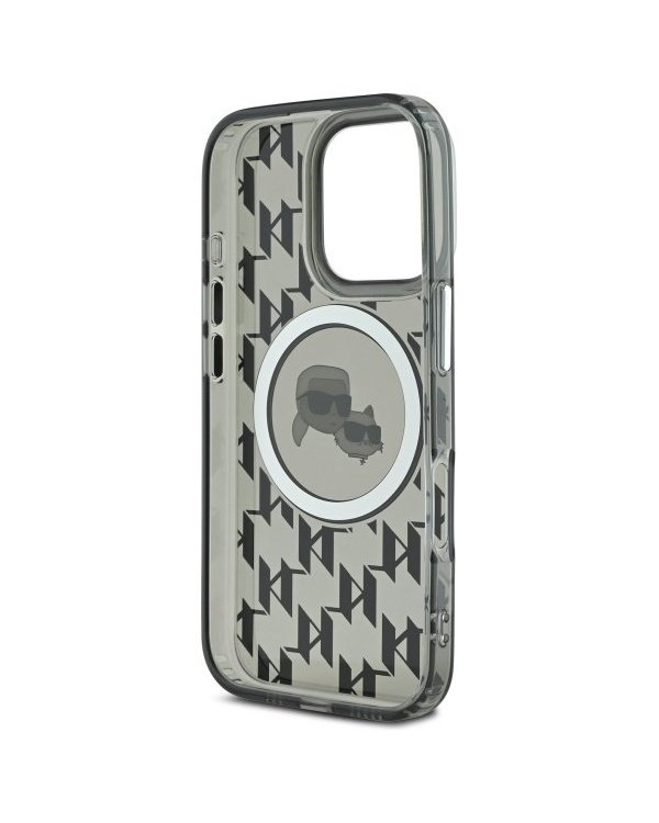 Karl Lagerfeld Hard IML Monogram Karl&Choupette Head MagSafe Case Чехол для Apple iPhone 16 Pro