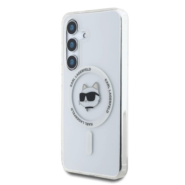 Karl Lagerfeld IML Choupette Head MagSafe Case Защитный чехол для Samsung Galaxy S25+ / прозрачный