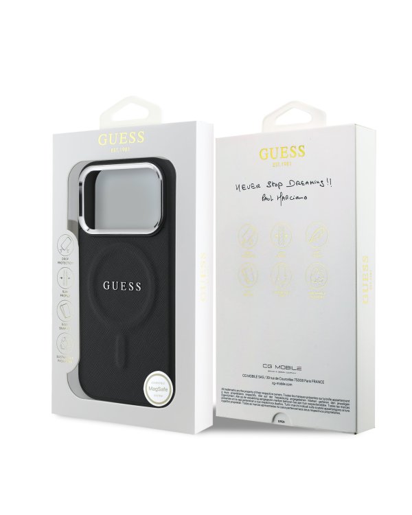 Guess PU Saffiano MagSafe Case Чехол для Apple iPhone 17 Pro