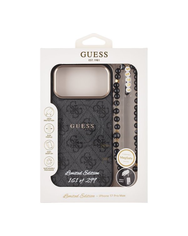 Guess PU 4G MagSafe Strap Limited Edition of 299 Case Чехол для Apple iPhone 17 Pro Max