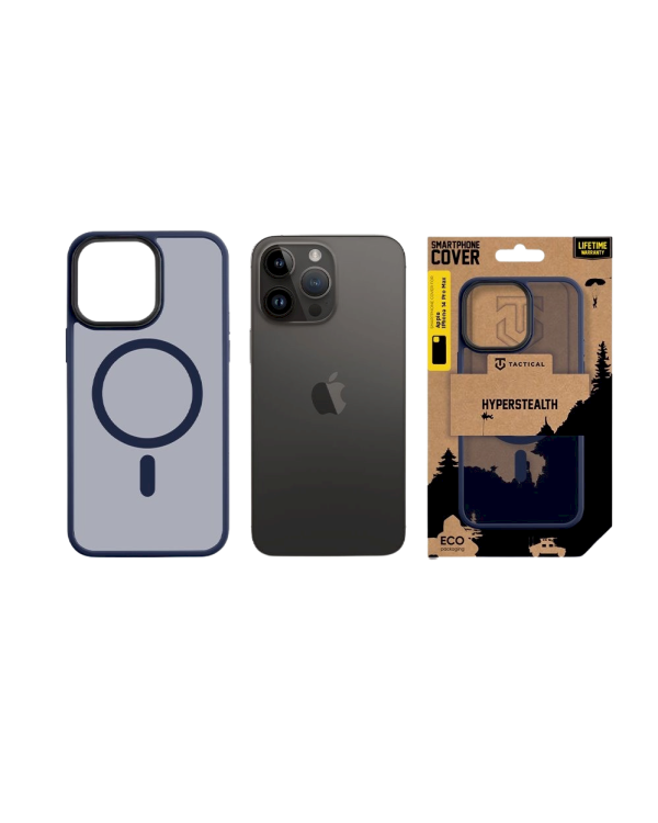 Дополнительное изображение книги «Tactical MagForce Hyperstealth Cover Защитный чехол для iPhone 14 Pro Max / тёмно-синий»