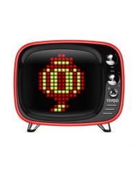Divoom Tivoo Bluetooth 5.0 Портативная Колонка 8 bit / Будильник / Апликация / Соц. сети / Градусник Красная
