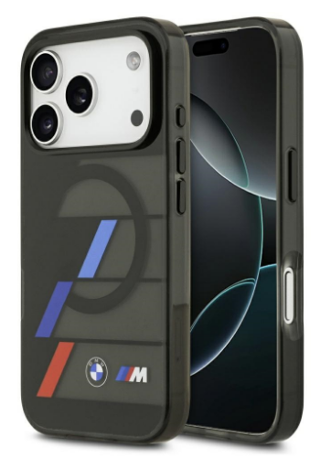 BMW M IML Metal Buttons Tricolor Lines MagSafe Case Защитный Чехол для Apple iPhone 17 Pro Max