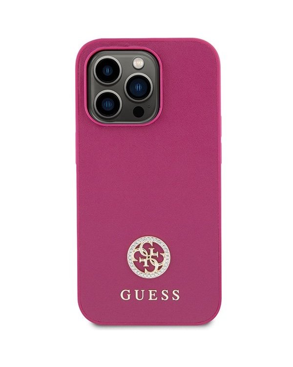 Guess Strass Metal Logo Back Case Защитный Чехол для Apple iPhone 15 Pro