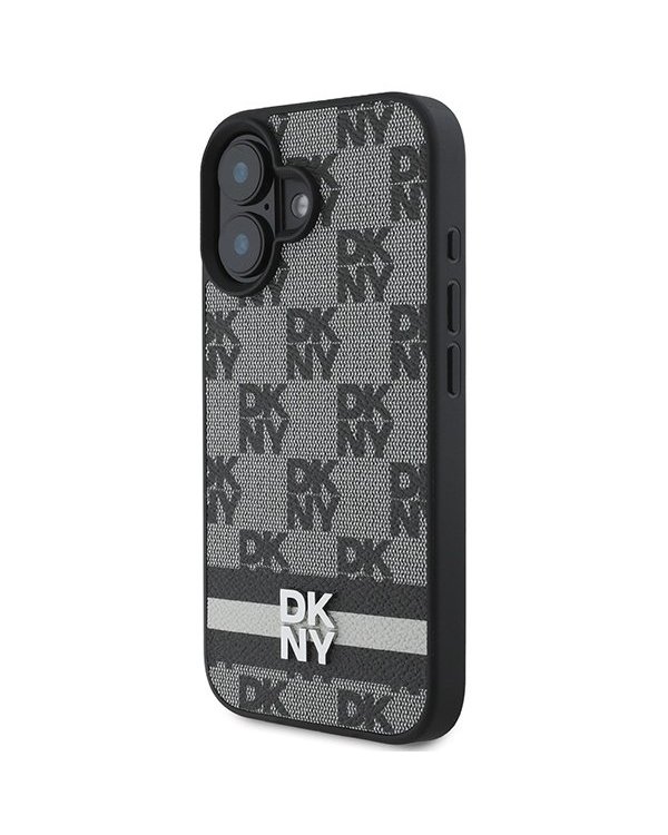 DKNY Checkered Pattern & Printed Stripes Защитный Чехол для Apple iPhone 16