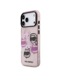 Karl Lagerfeld IML Multi K&CH Heads Защитный чехол для iPhone 17 Pro Max / розовый