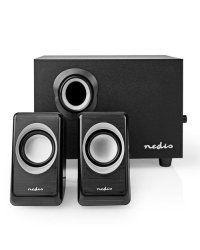 Nedis CSPR10021BK Акустическая Система 2.1 / Контроль громкости / 33W / Для компьютера Черные