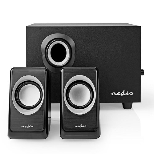 Nedis CSPR10021BK Акустическая Система 2.1 / Контроль громкости / 33W / Для компьютера Черные