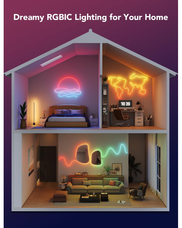 Govee H61D5 светодиодная Wi-Fi / Bluetooth / 2.5m