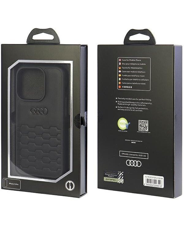 Audi GT Synthetic Leather Back Case Защитный Чехол для Apple iPhone 15 Pro
