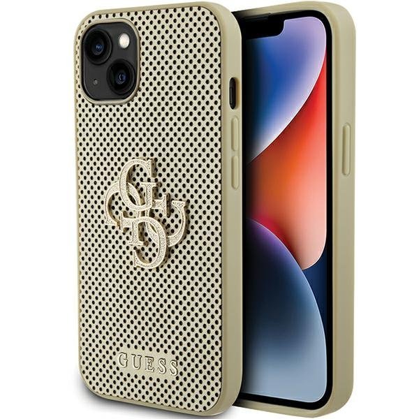 Guess Perforated 4G Glitter Back Case Защитный Чехол для Apple iPhone 15
