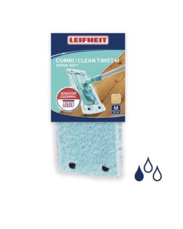 Leifheit Combi M / Clean Twist Super Soft Сменная Насадка Для Швабры 33см