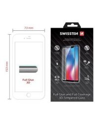 Swissten Ultra Durable 3D Full Face Tempered Glass Защитное стекло Apple iPhone 7 Plus / 8 Plus Белое