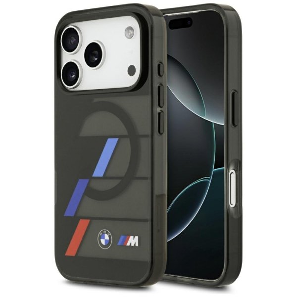 BMW M IML Metal Buttons Tricolor Lines MagSafe Case Защитный Чехол для Apple iPhone 17 Pro