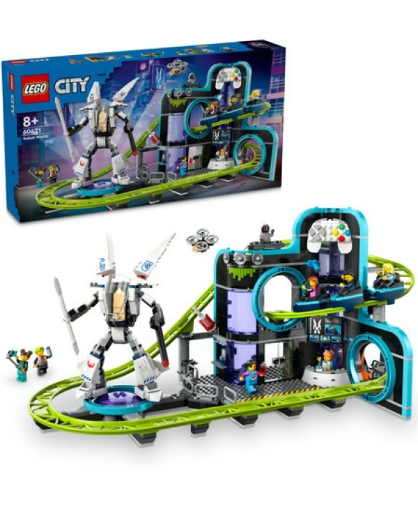 LEGO City 60421 Robot World Roller-Coaster Park Конструктор